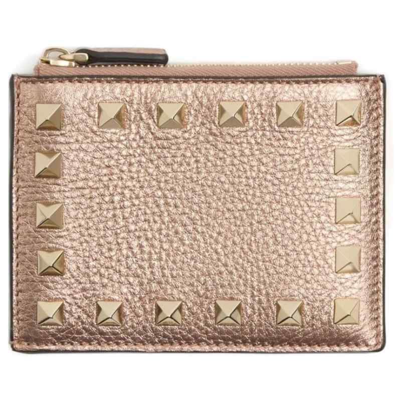 190144637-ss26-valentinogaravanipre-wp0ai8ggegf9 Valentino Garavani-Rockstud grainy card holder