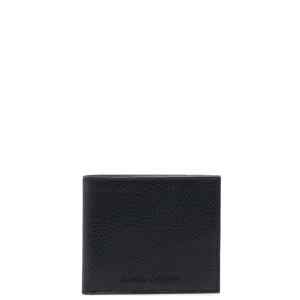 Emporio Armani Grained Leather Wallet With Coin Pocket