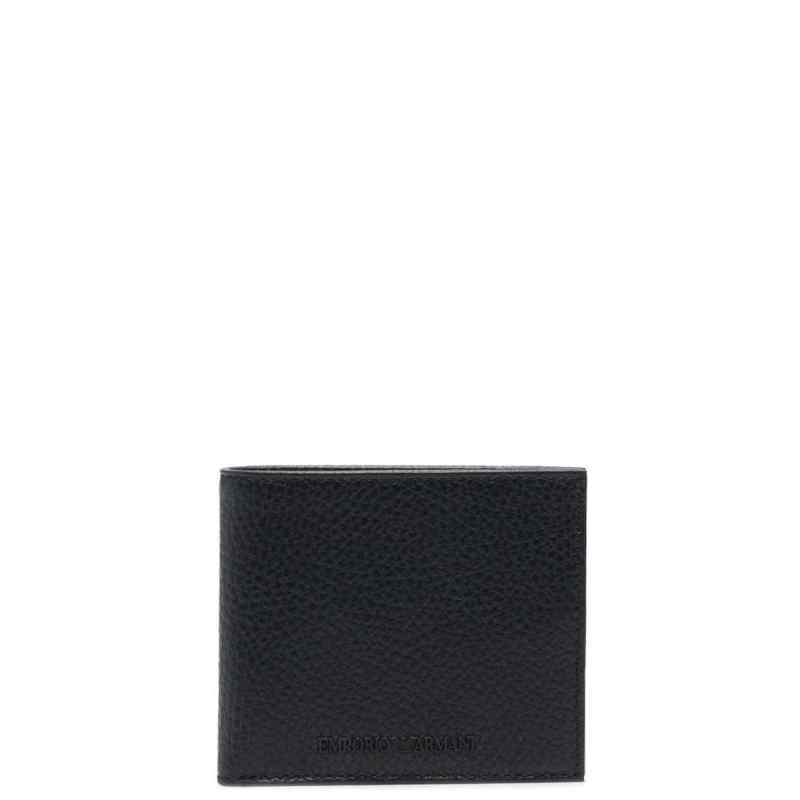 Emporio Armani Grained Leather Wallet With Coin Pocket