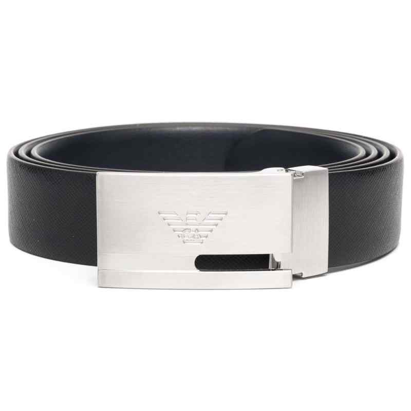 Emporio Armani Exclusive Gift Box With Saffiano Leather Belt And Interchangeable Buckle