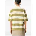 Ami Paris Ami De Coeur striped polo shirt