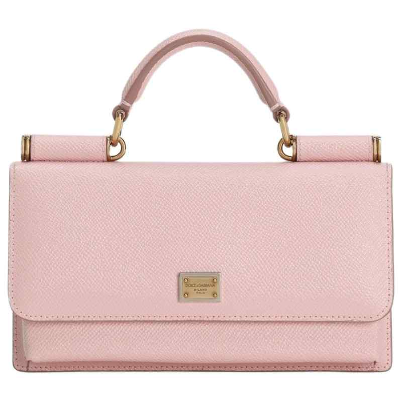 Dolce & Gabbana-Miss Sicily mini bag in pink leather