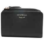 Emporio Armani Deer-Print Leather Bifold Wallet