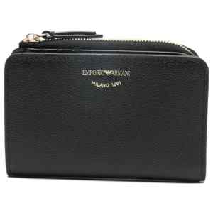 Emporio Armani Deer-Print Leather Bifold Wallet