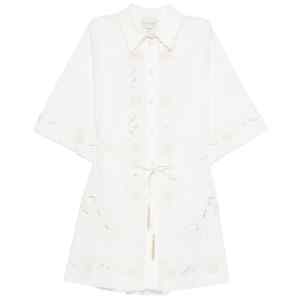Forte Forte Embroidered cotton shirtdress