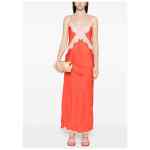 Forte Forte V-neck thin straps Long slip dress