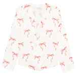 Forte Forte V-neck Printed crossed shirt