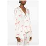 Forte Forte V-neck Printed crossed shirt