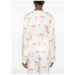Forte Forte V-neck Printed crossed shirt