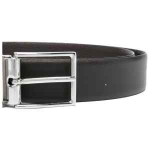 Emporio Armani Exclusive Reversible Saffiano Leather Belt