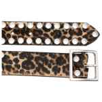 Golden Goose Leopard-Pattern Studded Belt