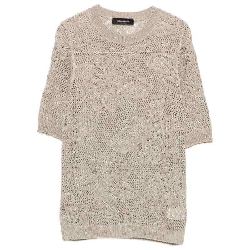 Fabiana Filippi Openwork t-shirt