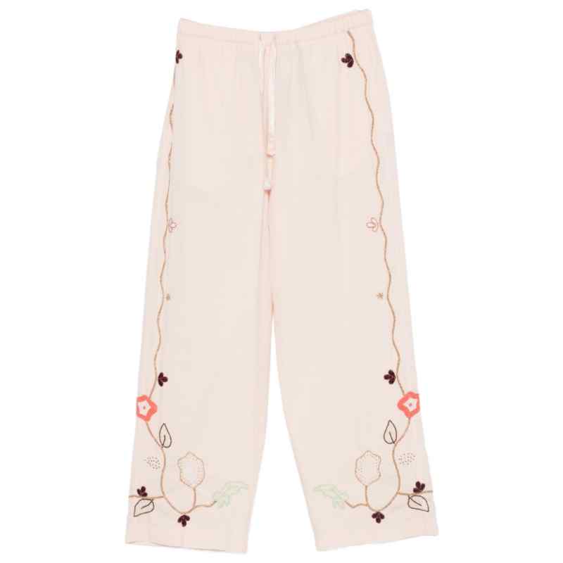 Forte Forte Embroidered cotton trousers