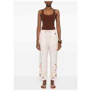 Forte Forte Embroidered cotton trousers