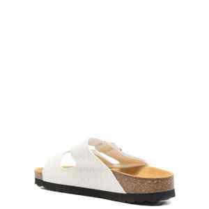 Woolrich Two Bands leather sandals