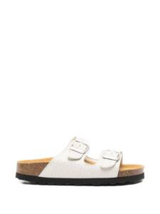 Woolrich Two Bands leather sandals