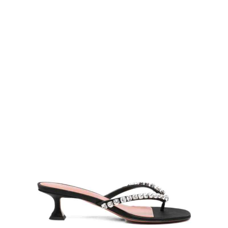 Amina Muaddi Sandals BLACK