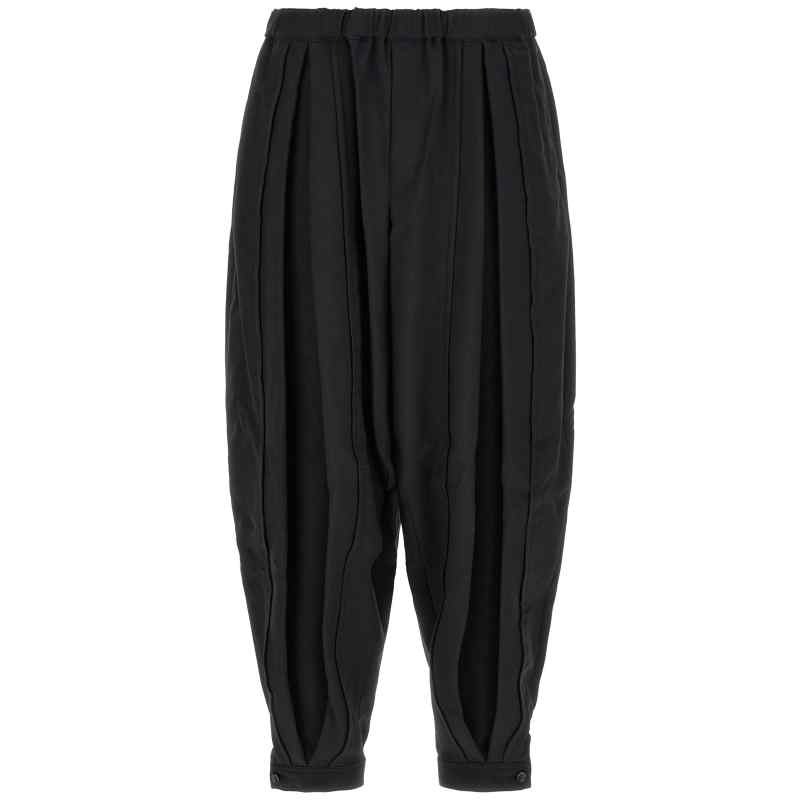 Comme Des Garcons Black Barrel Leg Pants