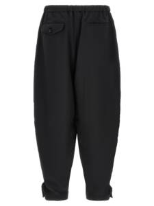 Comme Des Garcons Black Barrel Leg Pants
