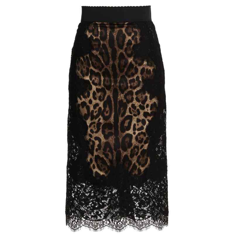Dolce & Gabbana Animalier Skirt