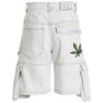 Gcds Bleached Embroidered Ultracargo Bermuda Shorts