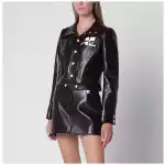 Courreges Courrèges Reedition jacket in burgundy vinyl