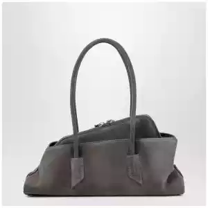 The Attico La Passeggiata Small bag in grey suede