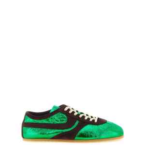 Dries Van Noten Laminated Leather Sneakers