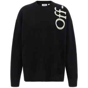 Off White Vertical Bookish Sweater