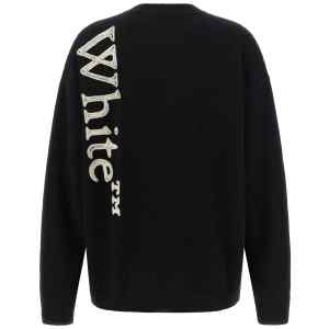 Off White Vertical Bookish Sweater