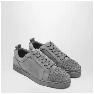 Christian Louboutin Louis Jr Spikes Canopy sneakers phantom grey