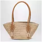 Christian Louboutin Venus mini tote bag in rafia