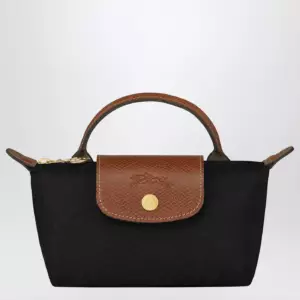 Longchamp Le Pliage Original black clutch bag