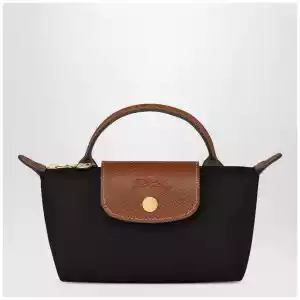 Longchamp Le Pliage Original Pebble clutch bag black