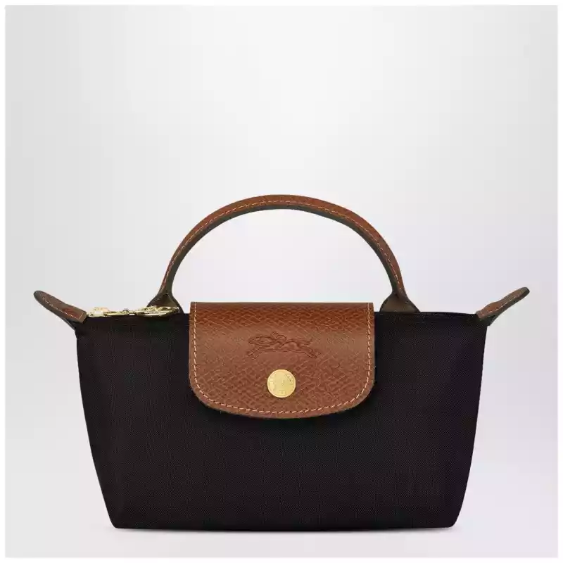 Longchamp Le Pliage Original Pebble clutch bag black