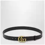 GUCCI Black GG Marmont belt