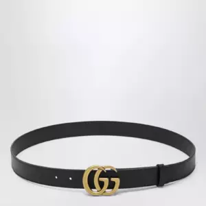GUCCI Black GG Marmont belt