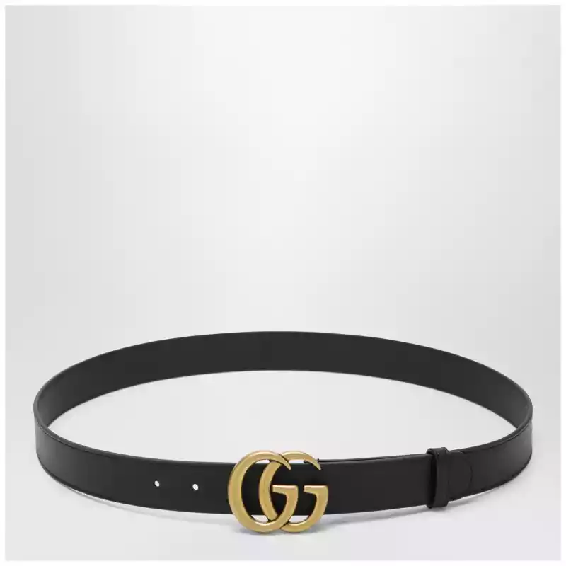 GUCCI Black GG Marmont belt