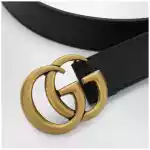 GUCCI Black GG Marmont belt