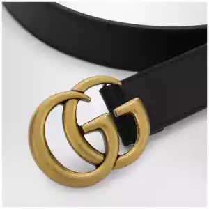 GUCCI Black GG Marmont belt