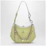 Vivienne Westwood Charm bag in lime croc-effect patent leather