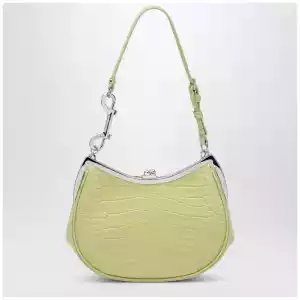 Vivienne Westwood Charm bag in lime croc-effect patent leather