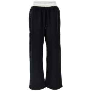 T By Alexander Wang Wide Leg W/ Logo Elastic Exposed Brief Joggers