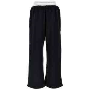 T By Alexander Wang Wide Leg W/ Logo Elastic Exposed Brief Joggers
