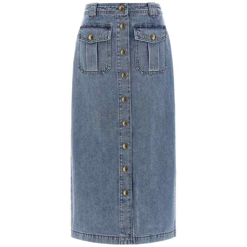 Zimmermann Denim Pencil Skirt