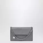 Stella McCartney Falabella crossbody wallet bag in dark barolo