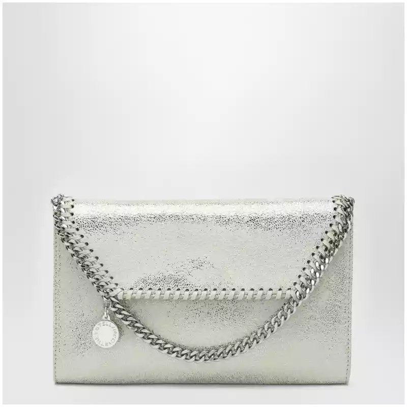 Stella McCartney Falabella wallet-on-chain in light lime green