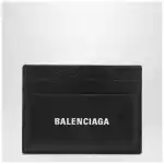 Balenciaga Cash black card holder in grained leather