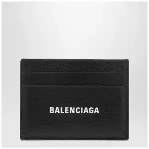 Balenciaga Cash black card holder in grained leather