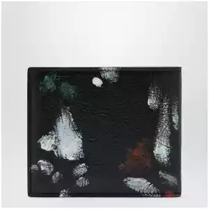 Balenciaga Cash leather wallet with painter’s print